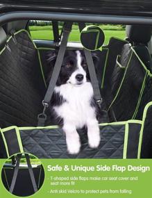 img 1 attached to 🐶 Nzonpet 4-in-1 Dog Car Seat Cover: Waterproof & Scratchproof Hammock, Nonslip Protector for Cars, Trucks, SUVs