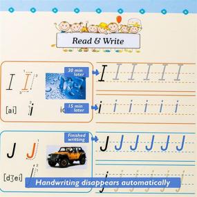 img 2 attached to Reusable Magic Practice Copybook for Kids - YeahLoop: 4 Pcs with Handwriting Practice for Children - Beginners Kids Number Math Drawing Alphabet Handwriting Book (Style2)