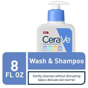 img 2 attached to 🧼 CeraVe Baby Wash & Shampoo: Fragrance, Paraben, & Sulfate Free for Tear-Free Baby Bath – 8 Oz.