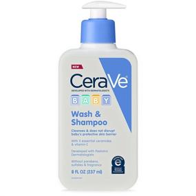 img 4 attached to 🧼 CeraVe Baby Wash & Shampoo: Fragrance, Paraben, & Sulfate Free for Tear-Free Baby Bath – 8 Oz.