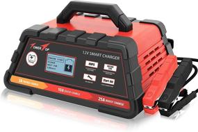 img 4 attached to Smart Battery Charger/Maintainer with Engine Start - 2/10/25A, 12V | Fully Automatic | Cable Clamps
