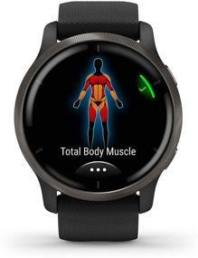 img 1 attached to 🕒 Garmin Venu 2 GPS Smartwatch Bundle: AMOLED Display, Music, and Wearable4U Black Earbuds for Sport and Fitness