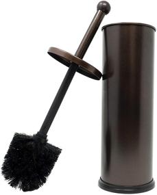 img 3 attached to 🚽 HUJI Rust Resistant Bronze Toilet Brush Holder with Lid - Ideal Cleaning Set for Bathroom Bowls - Perfect Housewarming or College Dorm Gift - Essential Accessories (1, Bronze Toilet Brush)