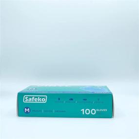 img 4 attached to Safeko Vinyl Powder Free Disposable Gloves - Latex Free, Large, Box of 100 Gloves, Clear - Buy Online Now!