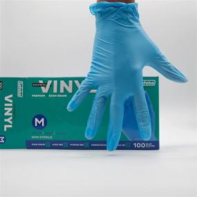 img 2 attached to Safeko Vinyl Powder Free Disposable Gloves - Latex Free, Large, Box of 100 Gloves, Clear - Buy Online Now!