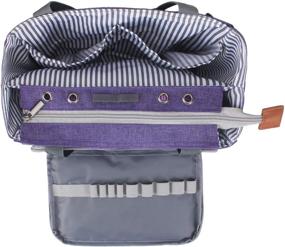 img 1 attached to Premium Purple Luxja Crochet Tote Bag: Ideal Yarn Storage Solution for Small Unfinished Projects, Crochet Hooks, and Accessories