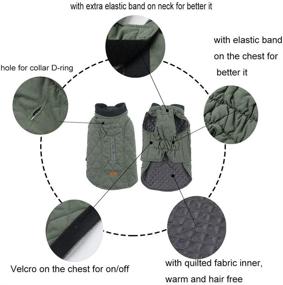 img 1 attached to 🐶 Winter Dog Coats by BALYLAS – Windproof Dog Apparel for Cold Weather; Thick Outdoor Jackets for Small, Medium, and Large Dogs