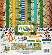 🦁 улучшенный seo: набор коллекции jungle safari компании бумаги echo park js117016 логотип