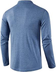 img 2 attached to 👔 Stylish Hongqizo Sleeve Henley Button Regular Men's Clothing for Fashion-Forward Men