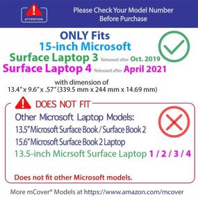 img 2 attached to MCover Hard Shell Case For 2019 15-Inch Microsoft Surface Laptop 3 Computer ( Released After Oct Laptop Accessories