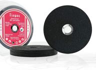 🔪 ultra aggressive cut-off angle grinder wheels - tinpec 4' cut-off discs with double fiberglass meshes for stainless steel metal wood - pack of 10 logo