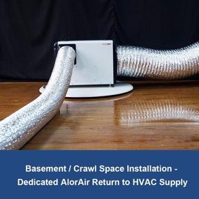 img 1 attached to 🌧️ AlorAir Ductable Basement/Crawl Space Dehumidifiers 198 PPD Commercial Industrial with Pump &amp; Drain Hose, Energy Star Listed, Auto Defrosting, 5 Year Warranty, Whole Home Usage
