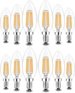 💡 candelabra incandescent equivalent non-dimmable decorative led bulb логотип