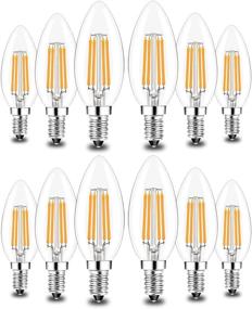 img 4 attached to 💡 Candelabra Incandescent Equivalent Non-Dimmable Decorative LED Bulb