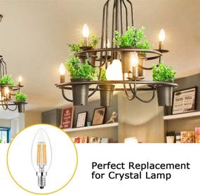 img 1 attached to 💡 Candelabra Incandescent Equivalent Non-Dimmable Decorative LED Bulb