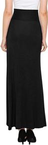 img 1 attached to 👗 Stylish and Ethically Made LL Womens Wrapped High Low Ruffle Maxi Skirt - USA