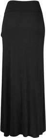 img 3 attached to 👗 Stylish and Ethically Made LL Womens Wrapped High Low Ruffle Maxi Skirt - USA