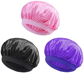 img 4 attached to Pengxiaomei Sleeping Elastic Bonnet Purple