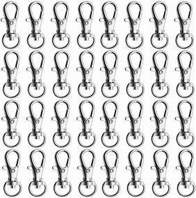 img 4 attached to 🔗 Hysagtek 100 Pcs Swivel Snap Hooks: The Perfect Lanyard Clips and Key Rings for Crafts and Jewelry Making