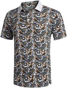 img 2 attached to 👕 URRU Fabric Sporty Printed T Shirt: Trendy Men's Clothing With an Active Edge