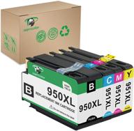 🔴 high yield supricolor 950xl 951xl ink cartridges set - replacement 950 951 inks compatible with officejet pro 8600 8610 8620 8630 8660 8640 8615 8625 276dw 251dw 271dw printers (bk/c/m/y) logo
