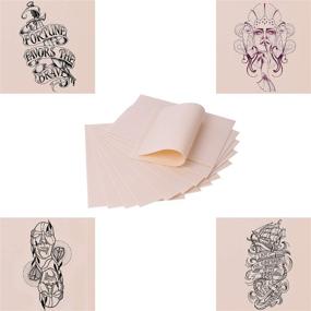img 3 attached to 🔪 High-Quality Tattoo Practice Skin Set - Gospire 10pcs 8x6in Rubber Tattoo Practice Sheets for Artists, Ideal for Beginners and Experienced Tattooists