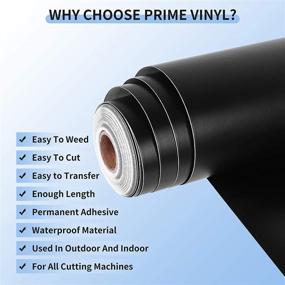 img 2 attached to Prime Vinyl Black Permanent Roll