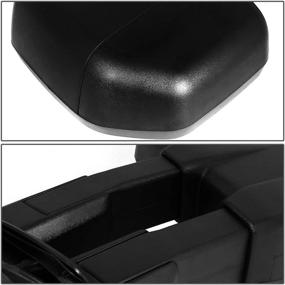 img 1 attached to 🔍 DNA Motoring TWM-058-T222-BK Manual Adjustment Towing Mirrors Replacement | Compatible With 2015-2018 F-150 | 22-Pin Plug | Side Rear View Mirror