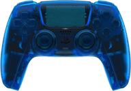 🎮 extremerate clear blue full set housing shell with buttons touchpad cover for ps5 controller, custom replacement decorative trim shell plates for playstation 5 controller логотип