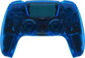 img 4 attached to 🎮 eXtremeRate Clear Blue Full set Housing Shell with Buttons Touchpad Cover for PS5 Controller, Custom Replacement Decorative Trim Shell Plates for Playstation 5 Controller