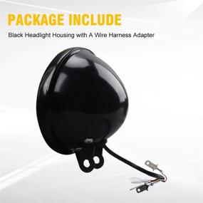 img 1 attached to Enhance Your Ride with Samman 5.75 Inch 🏍️ LED Headlight Housing: Perfect Fit for Harley Davidson Motorcycles