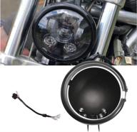 enhance your ride with samman 5.75 inch ποΈ led headlight housing: perfect fit for harley davidson motorcycles logo