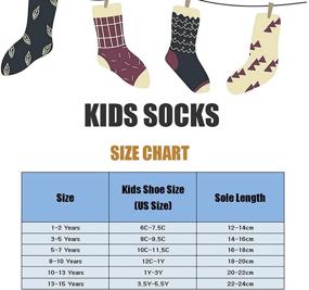 img 3 attached to Colorful Athletic Boys Cotton Crew Socks with Seamless Toe and Quarter Length.