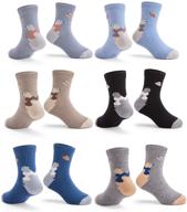 colorful athletic boys cotton crew socks with seamless toe and quarter length. logo