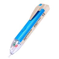 ⚡ multipurpose non-contact voltage tester: led flashlight, buzzer alarm, ac voltage detector pen,test range 60v - 1000v, live/null wire judgment logo