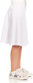 img 1 attached to 👗 SEO-Optimized: A-line Cotton Skirt for Pink Mint Kids