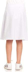 img 2 attached to 👗 SEO-Optimized: A-line Cotton Skirt for Pink Mint Kids