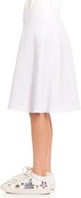 img 3 attached to 👗 SEO-Optimized: A-line Cotton Skirt for Pink Mint Kids