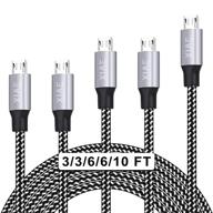 ✨ xiae braided aluminum android cable - sleek black design логотип