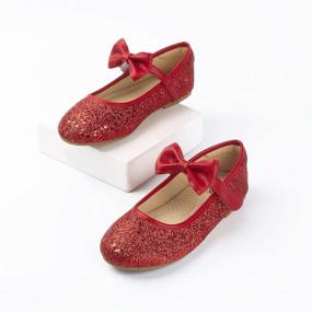 img 2 attached to 👠 Flats Shoes for Girls - Heel World Ballerina Girls' Dress