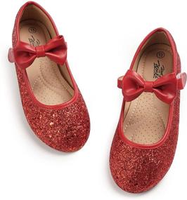 img 4 attached to 👠 Flats Shoes for Girls - Heel World Ballerina Girls' Dress