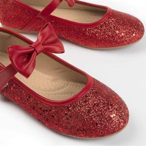 img 1 attached to 👠 Flats Shoes for Girls - Heel World Ballerina Girls' Dress