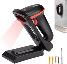 img 4 attached to 📷 Tera D5100 2D Barcode Scanner: Wireless & USB Wired QR Bar Code Reader with Adjustable Stand and Charging Cradle, Vibration Alert