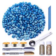 💌 wax seal kit with 300 pcs sealing wax beads, spoon included - ideal for letter crafts logo