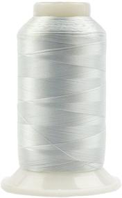 img 4 attached to 🧵 WonderFil InvisaFil 100wt 2-Ply Silk-Like Thread – Sky Grey 2500m | Fine Sewing Specialty Threads