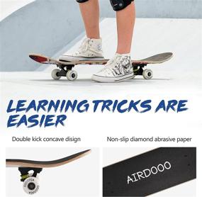 img 1 attached to AIRDOOO Complete Skateboard for Beginners