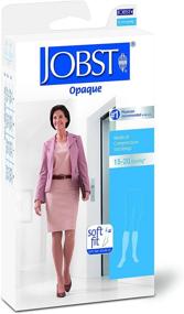 img 2 attached to JOBST Opaque SoftFit 15-20 mmHg Knee High Compression 🧦 Stocking, Natural Medium - Effective leg support for enhanced wellbeing