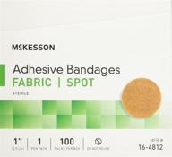 🩹 mckesson medi-pak performance fabric 1" round tan adhesive spot bandage (#16-4812) - box of 1 логотип