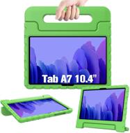 🟢 avawo kids case for samsung galaxy tab a7 10.4 2020 - shockproof lightweight convertible stand kids friendly case - green logo