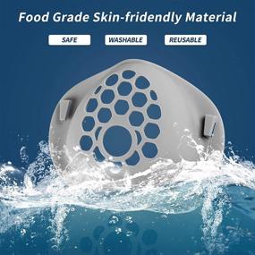 img 3 attached to 🔬 Enhanced XMY 3D Silicone Mask Bracket for Occupational Health & Safety Products